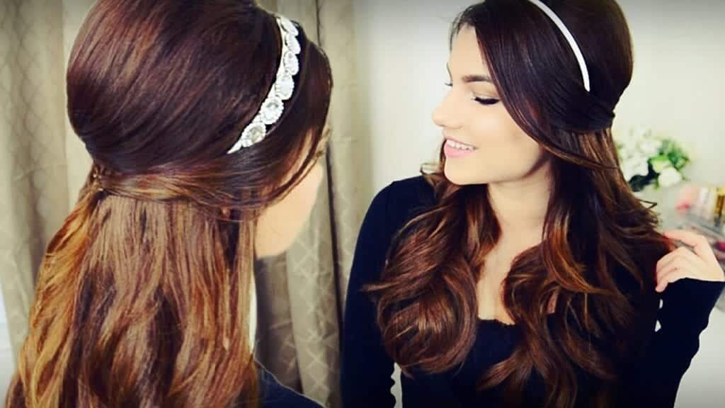 Easiest Hairstyle with a Headband