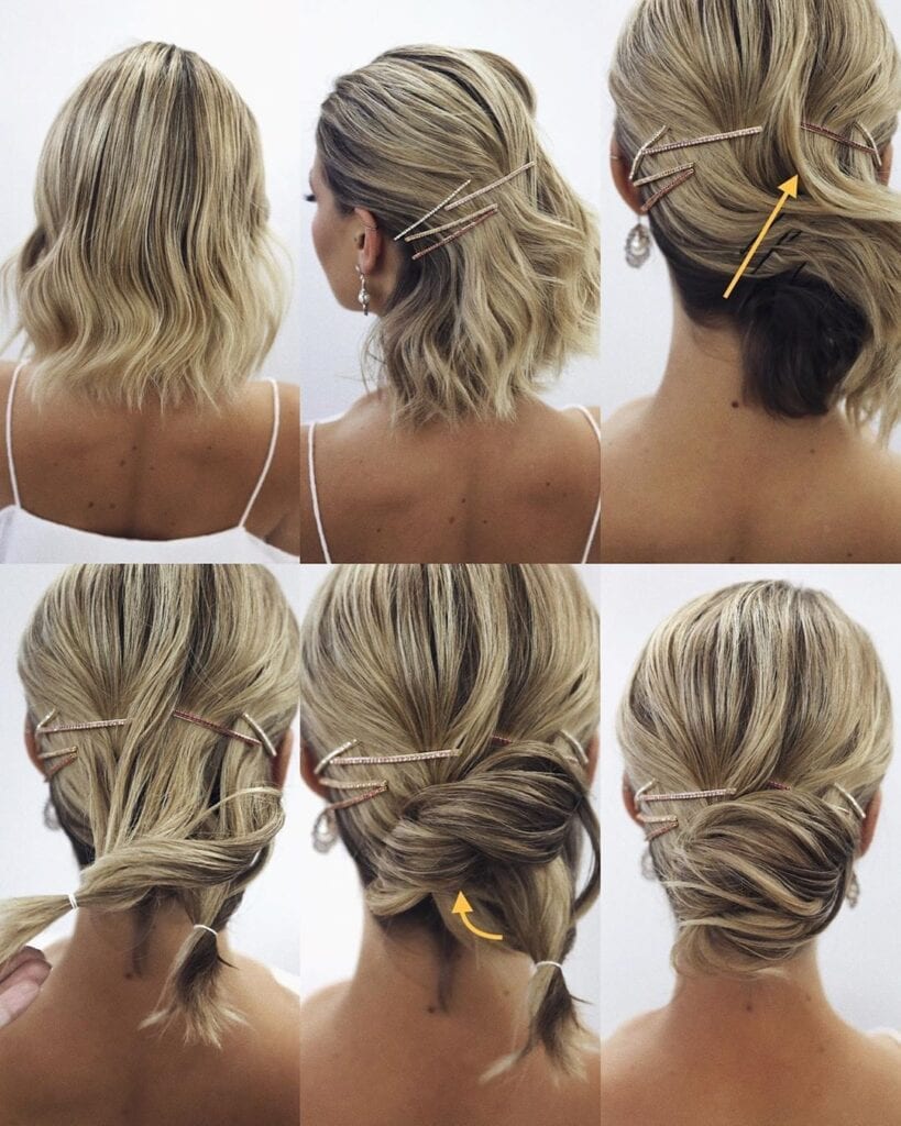 Easy Updo for Shoulder Length Hair