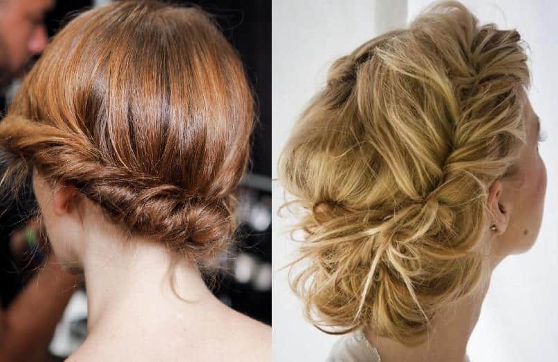 Messy French Twist Updo