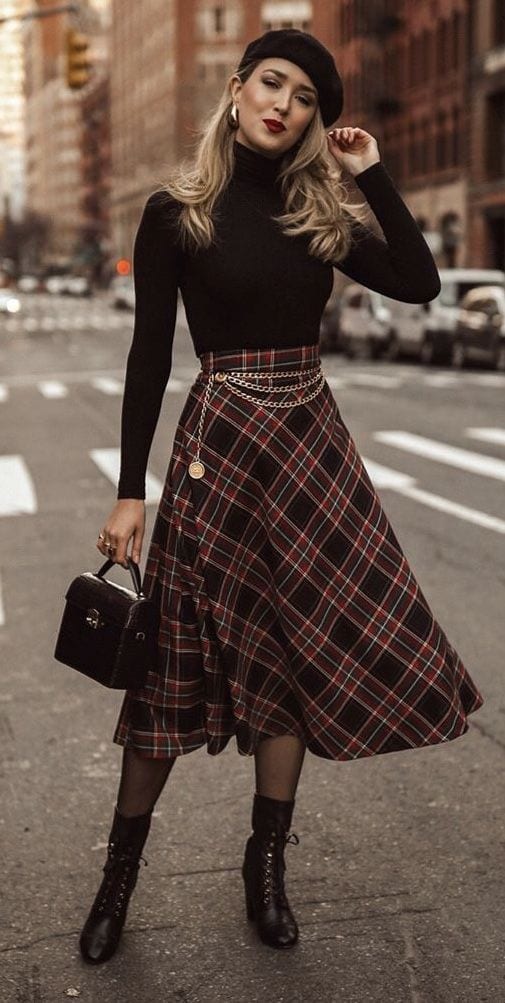 How To Wear Plaid Skirts 32 Outfit Ideas 