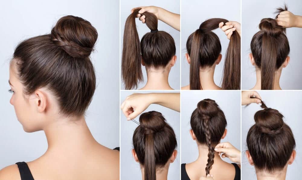 Reversed Braided Bun Tutorial