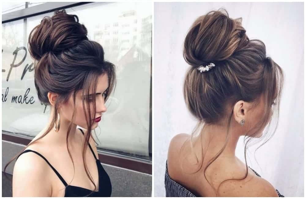 Simple Chignon Hairstyle for Girls