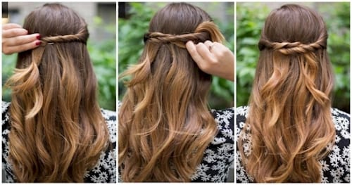 Twist Back Hairstyle
