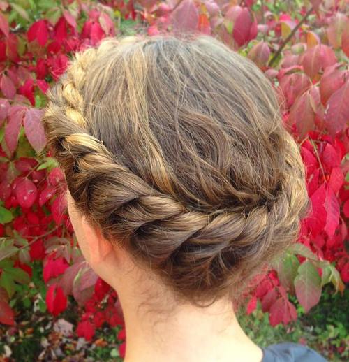 Twisted Crown Updo