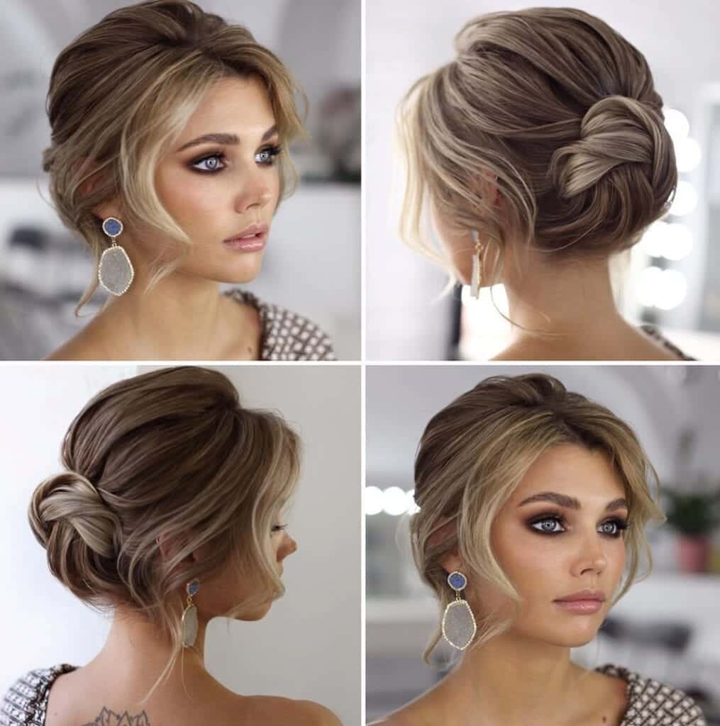 Wedding Updo for Short Hair