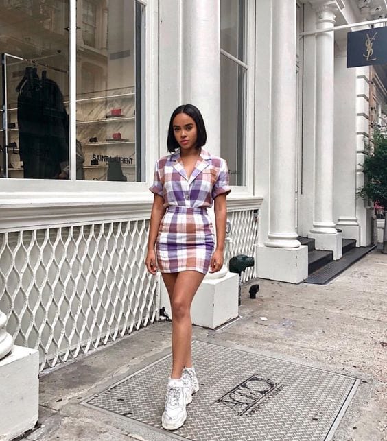 How to Wear Plaid Skirts ? 32 Outfit Ideas