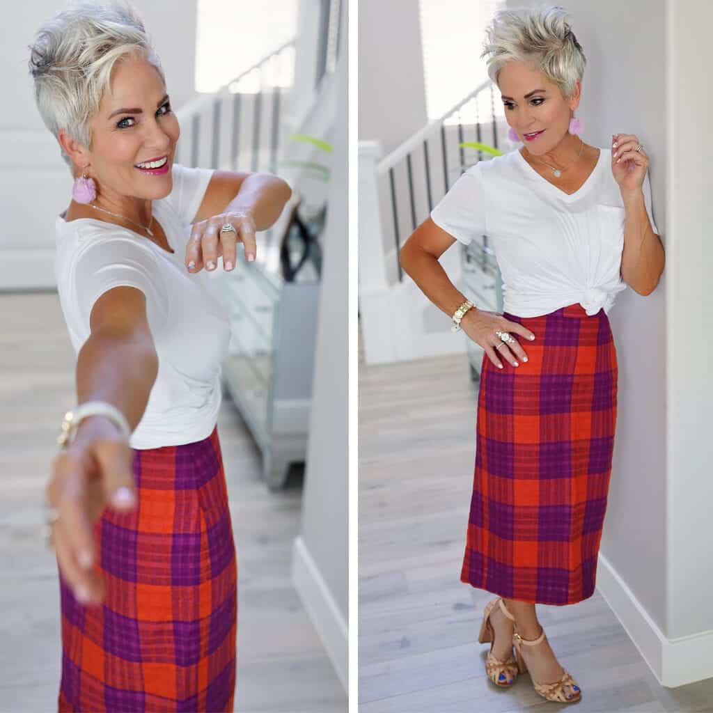 outfits with plaid skirts