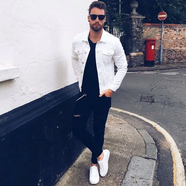 best white jacket outfits for men