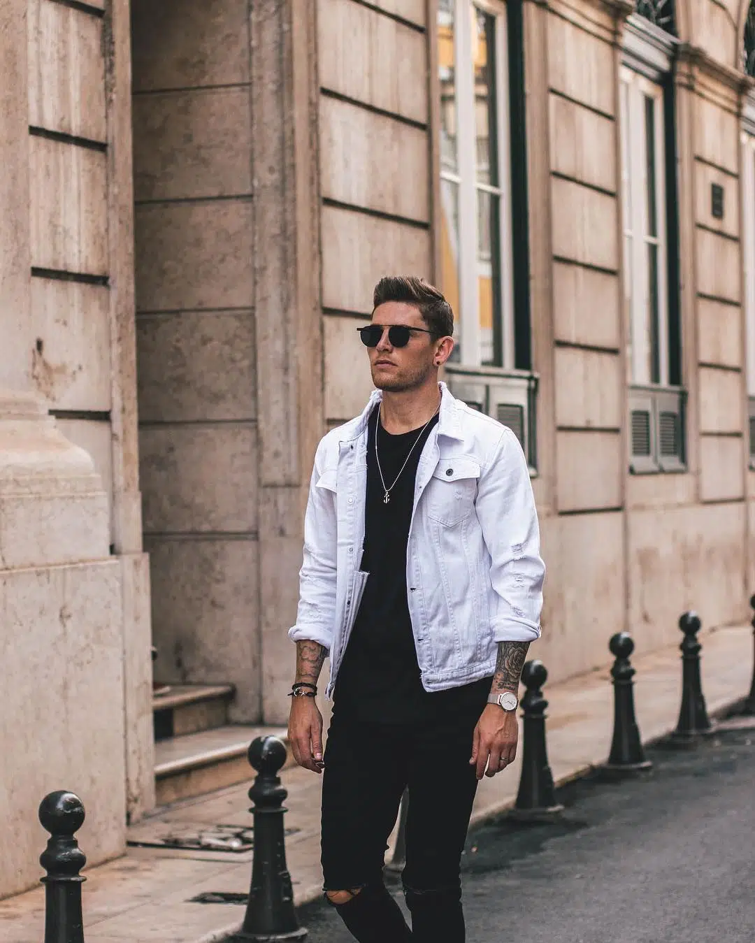 best white jacket outfits for men