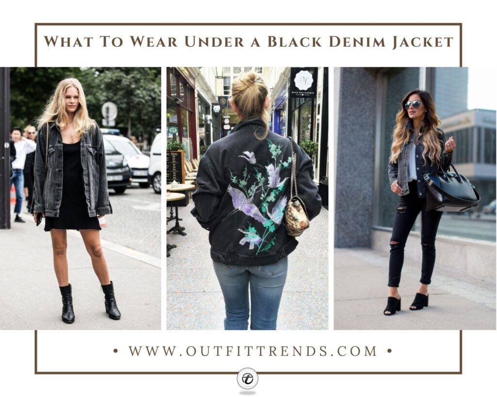 black denim jacket outfits