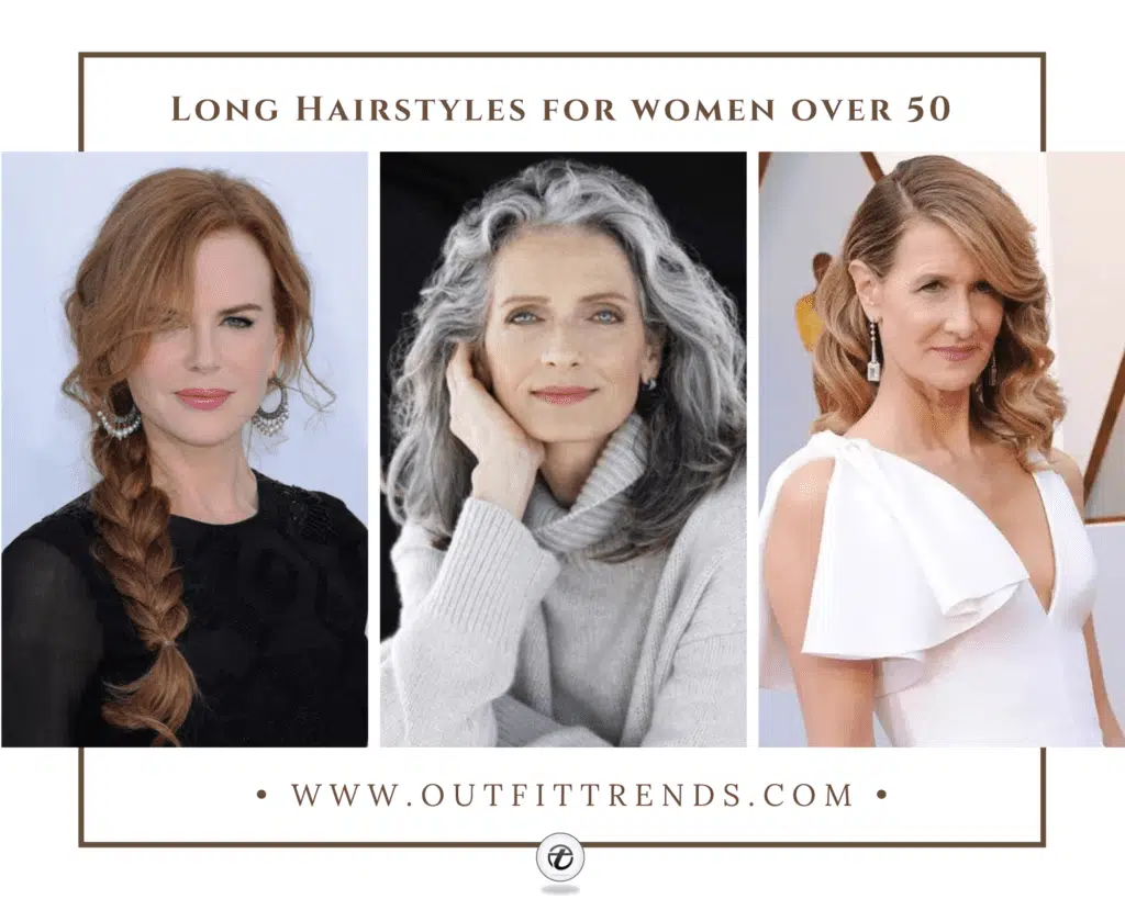 long hairstyles for women over 50