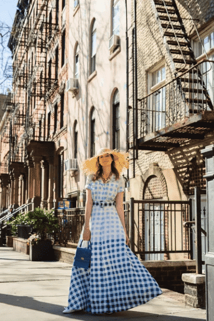 how to wear a checkered dress