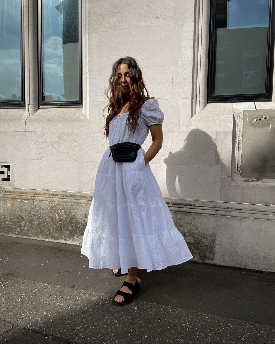 White Midi Dress Outfits-38 Ways to Style a White Midi Dress