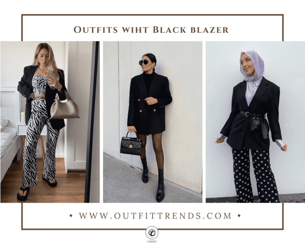Black Blazer Outfits for Women