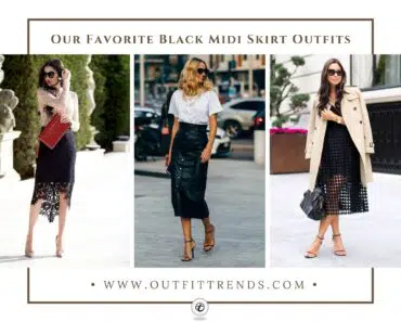 How to Wear Black Midi Skirts? 21 Outfit Ideas &Styling Tips