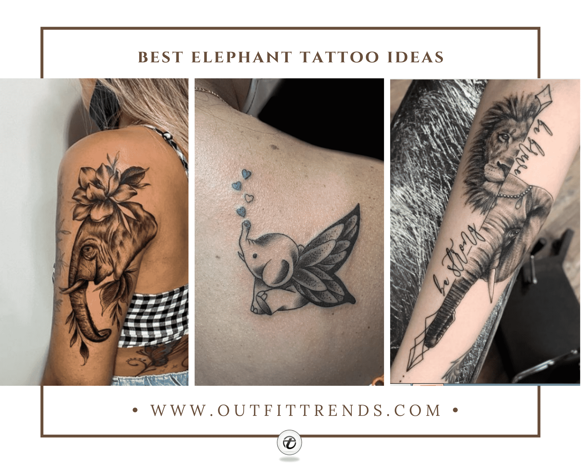 Elephant Tattoo Ideas full of Wisdom  Soul  Tattoo Glee