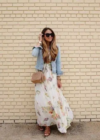 white floral dress