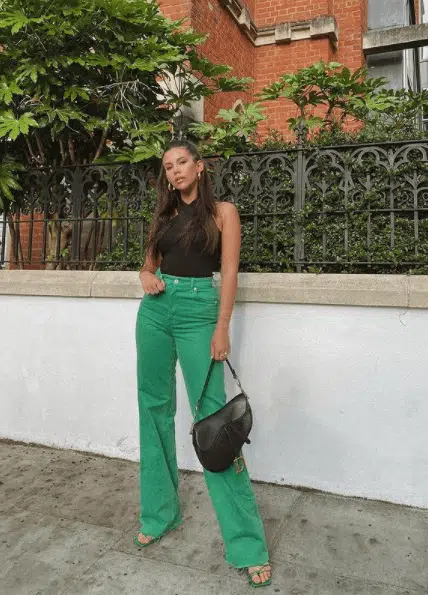 green jeans outfits 6