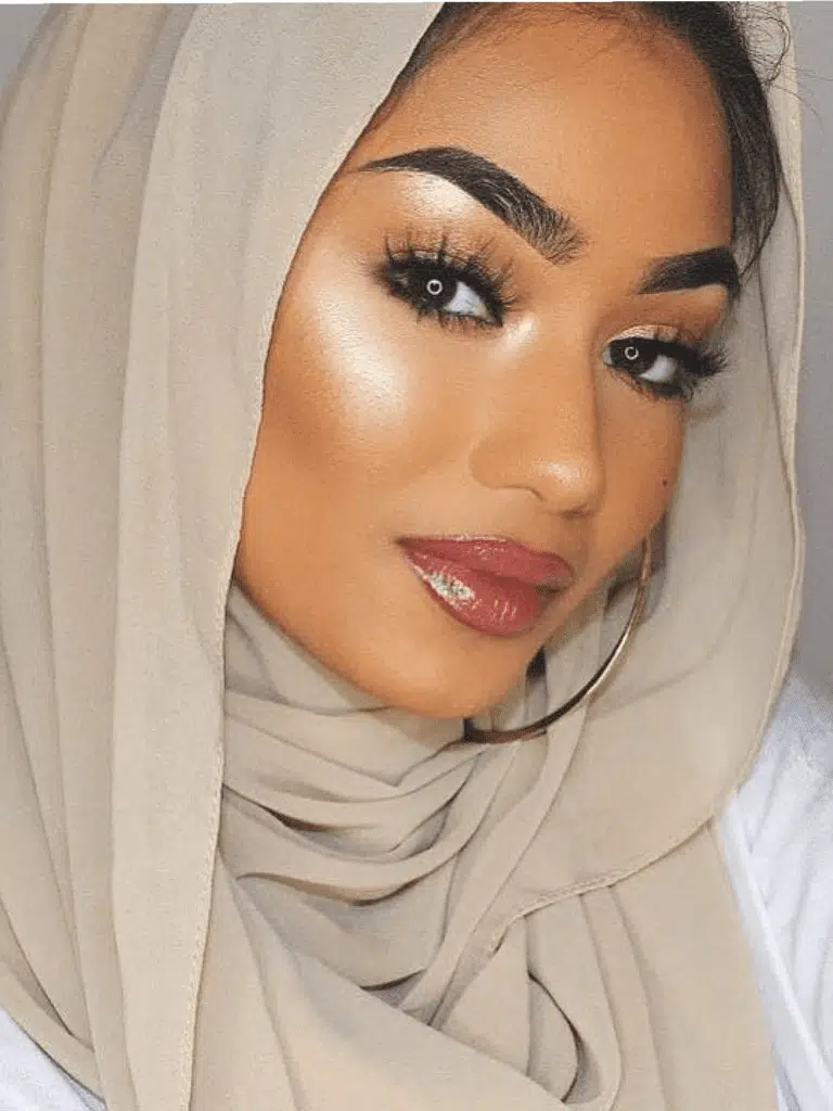 hijab with dark skin