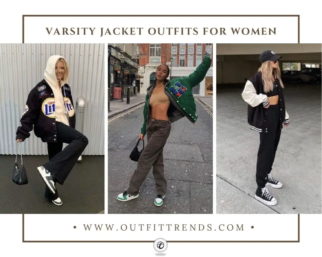 Outfit ideas for y'all girlies! Varsity jacket edition 🫶🏻 Complete y, Varsity  Jackets