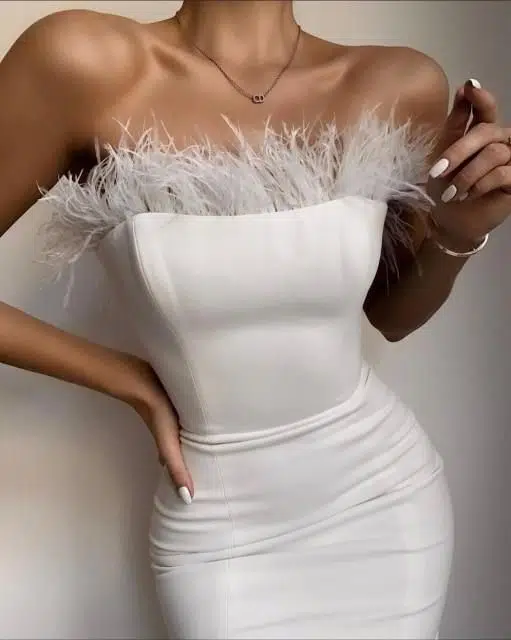 white bodycon dress outfits