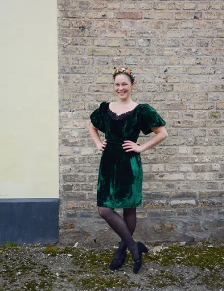 ways to style a green velvet dress