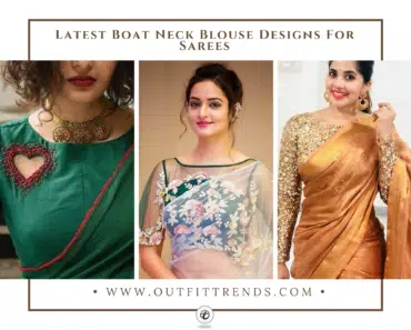 20 Cute Boat Neck Blouse Designs and Ideas to Wear