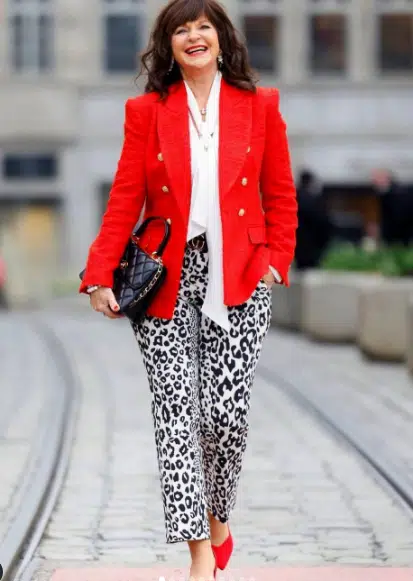 red blazer outfits