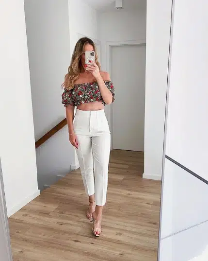 White dress pants outfits