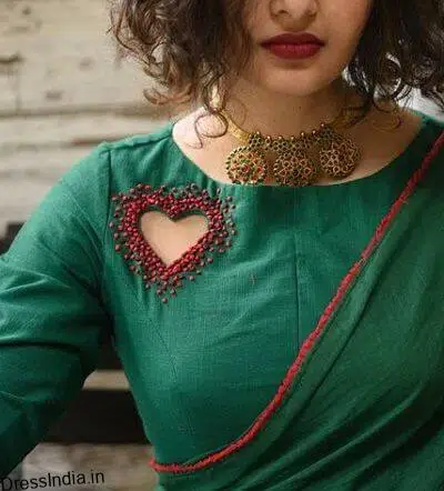 boat neck blouse design ideas