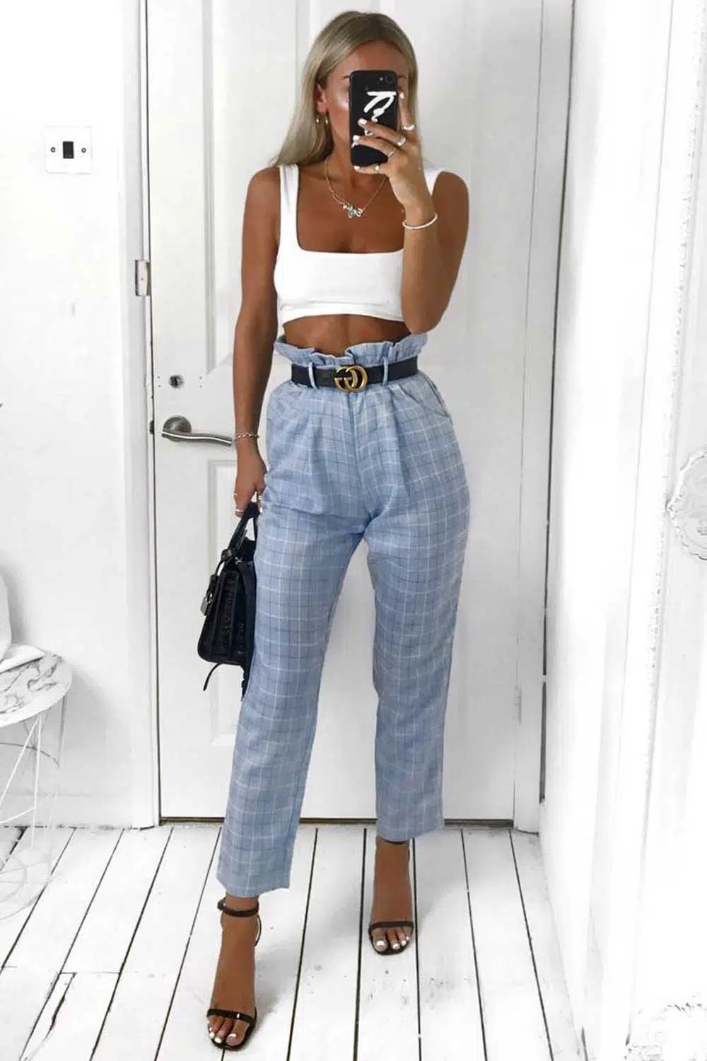 plaid pants outfits 2