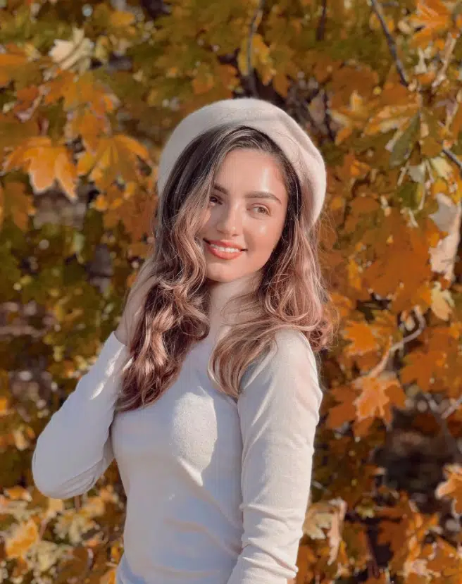 white beret for london winters