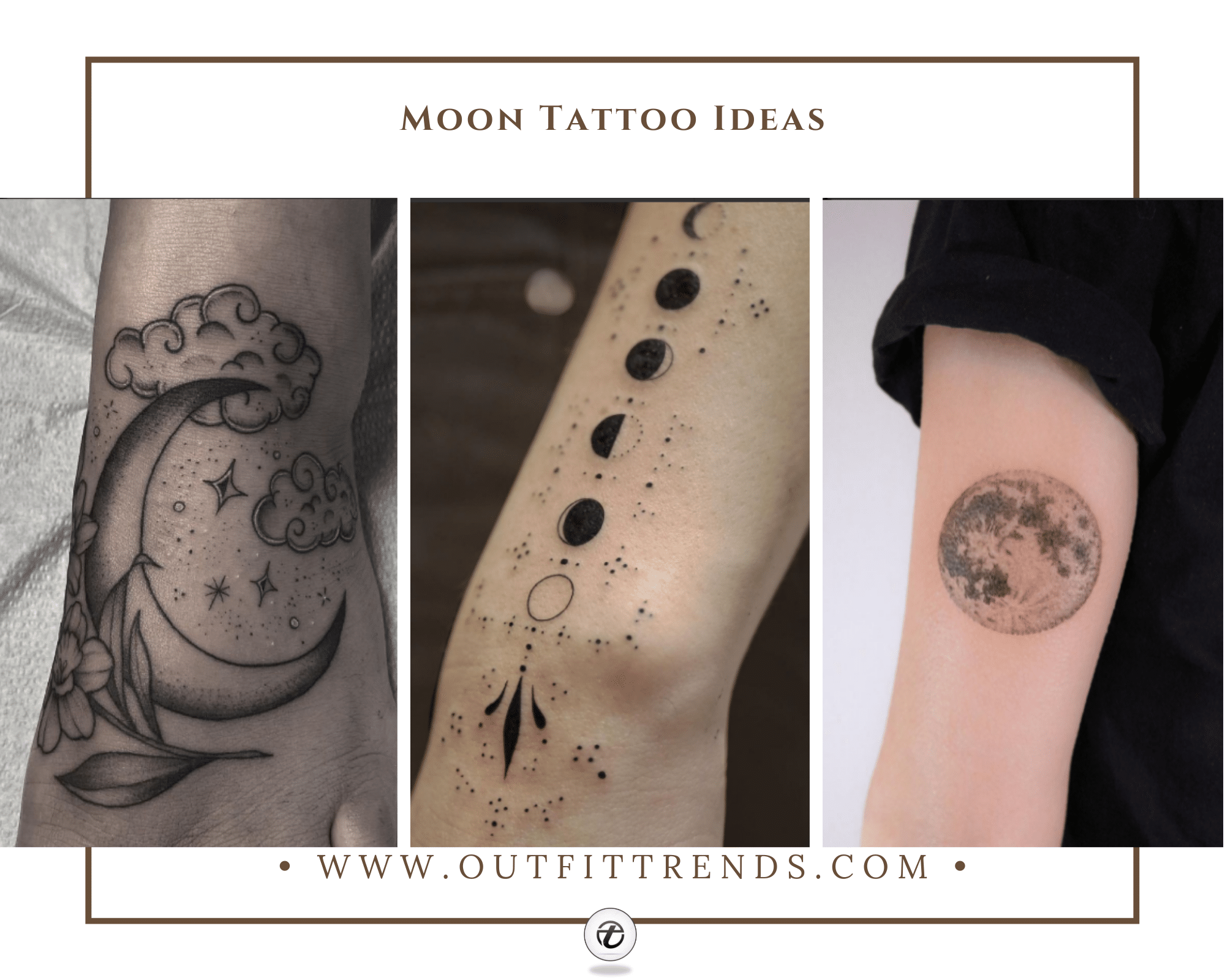 Share 96 about moon and stars tattoo unmissable  indaotaonec