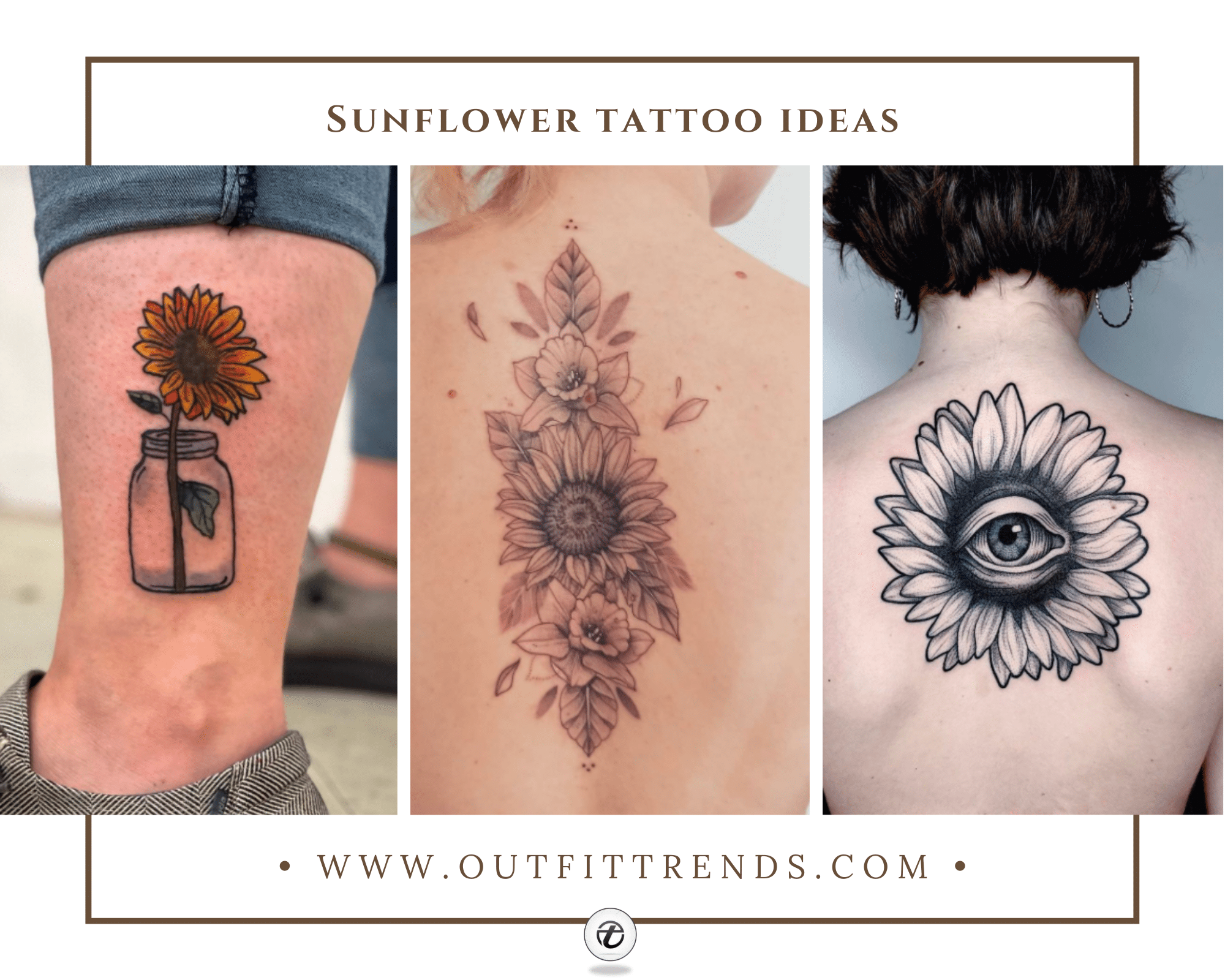 45 Beautiful Sunflower Tattoo Designs and Ideas in 2022
