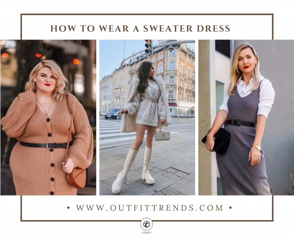 how to wear sweater dress