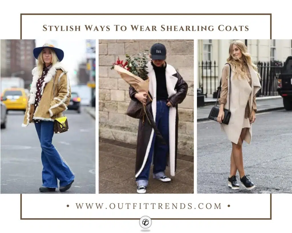 shearling coat outfits