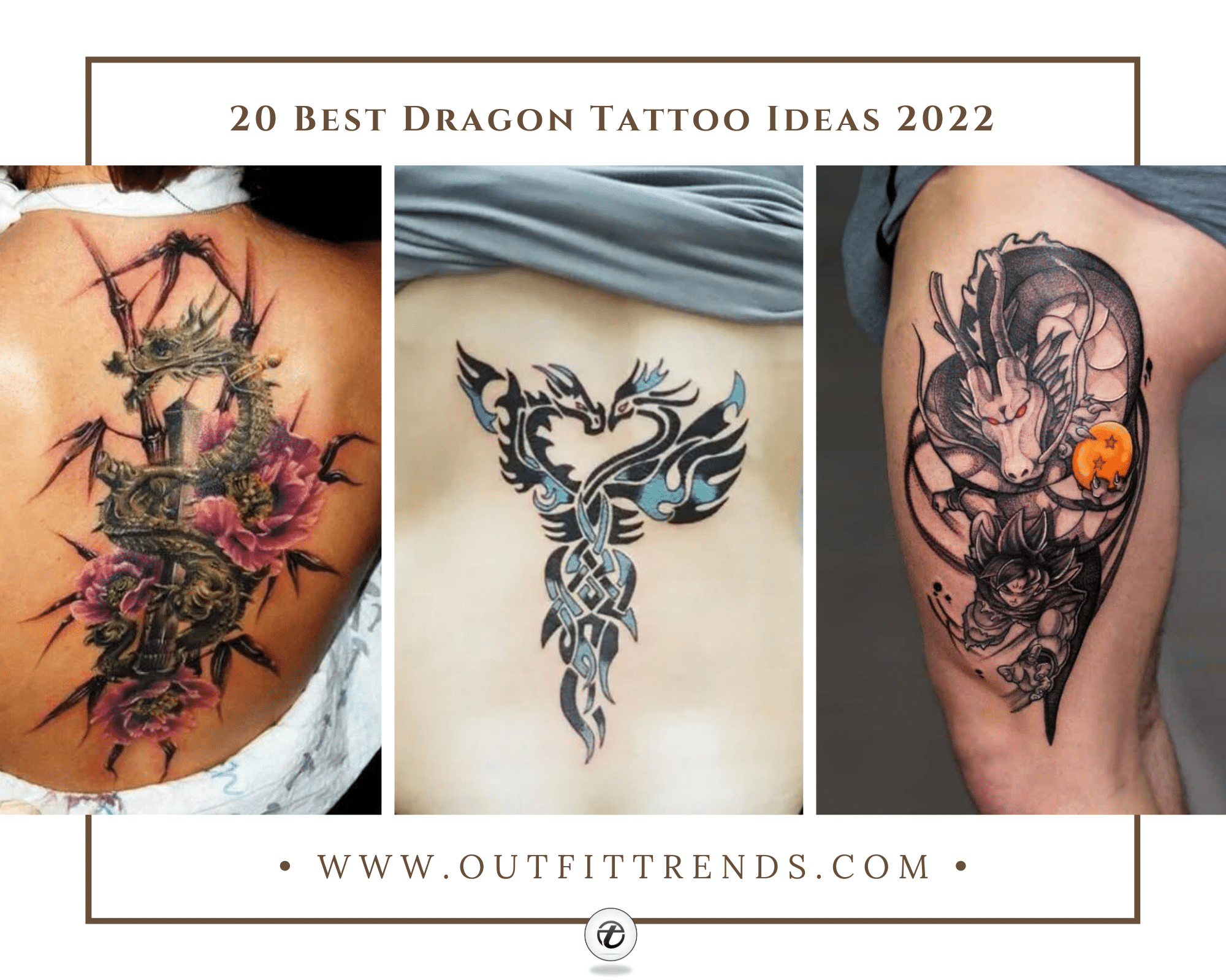 101 Dragon With Flowers Tattoo Ideas That Will Blow Your Mind  Outsons