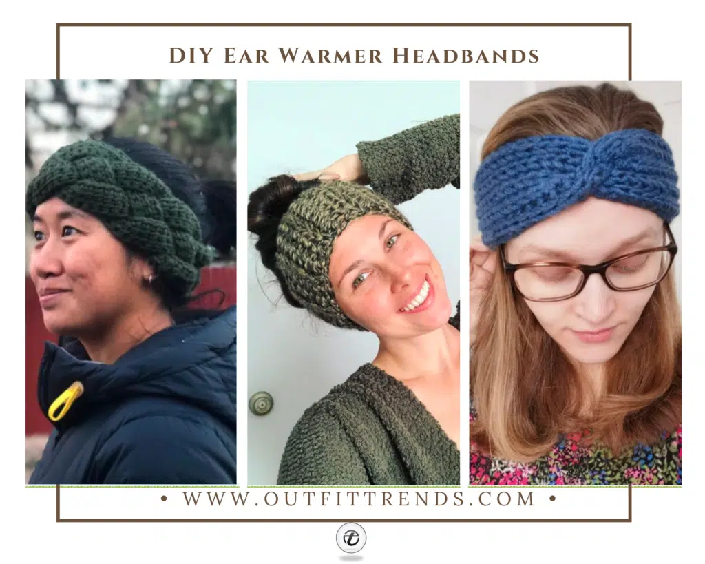 DIY ear warmer headbands