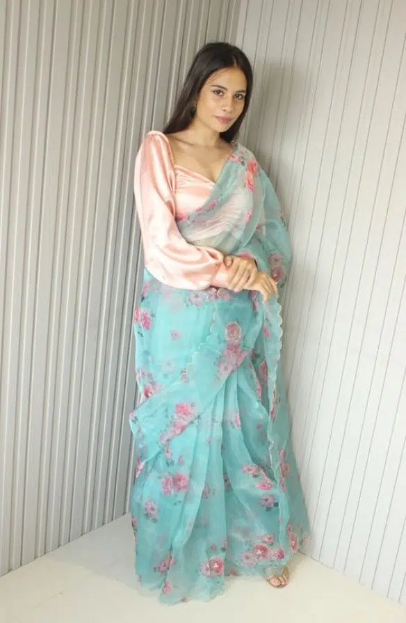 Ways To Style An Organza Saree