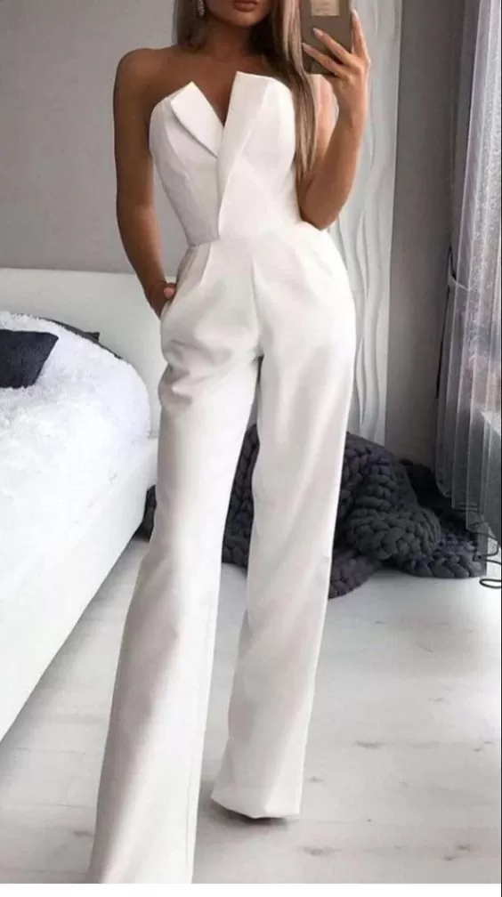 All white elegant look