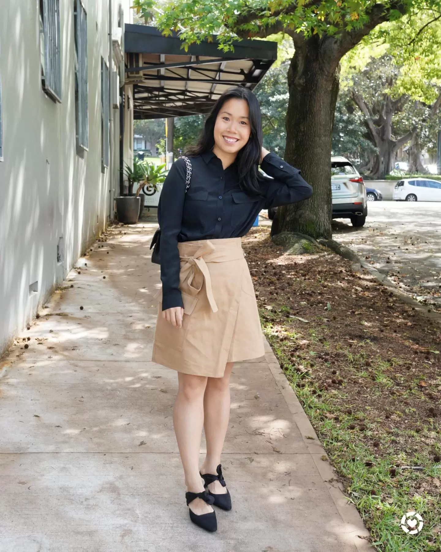 Blouse and Skirt In Satin