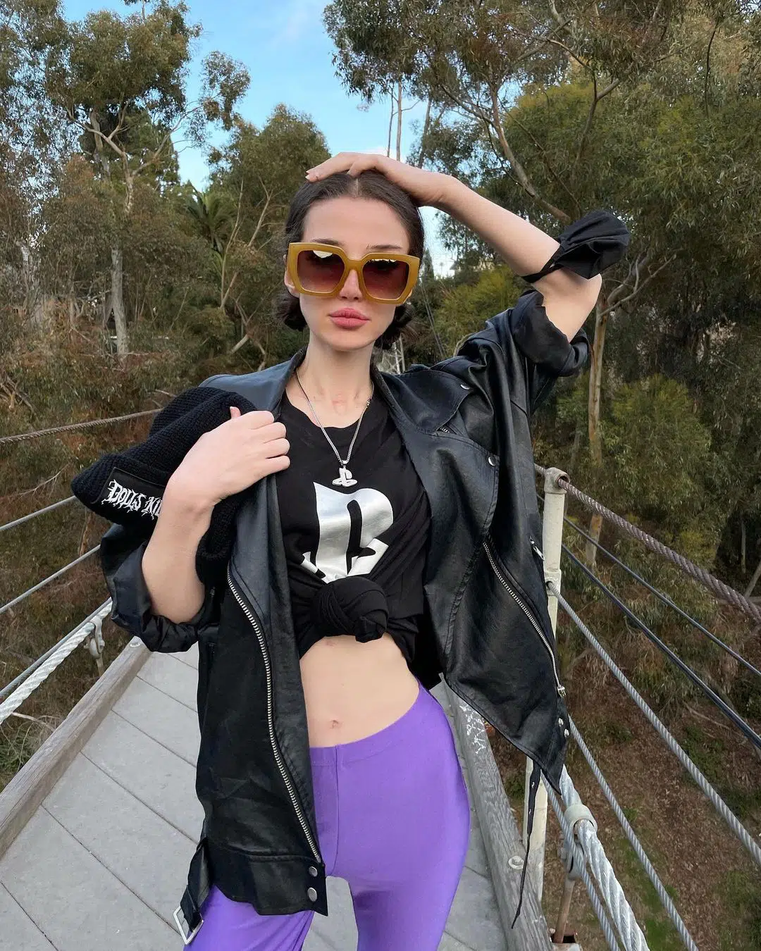 How to Style Purple Leggings