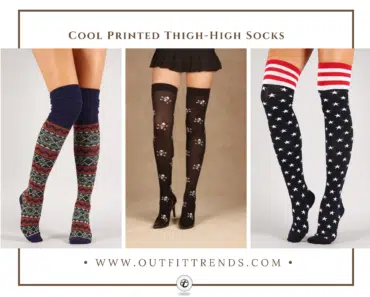 12 Funky And Cool Printed Thigh High Socks Stockings