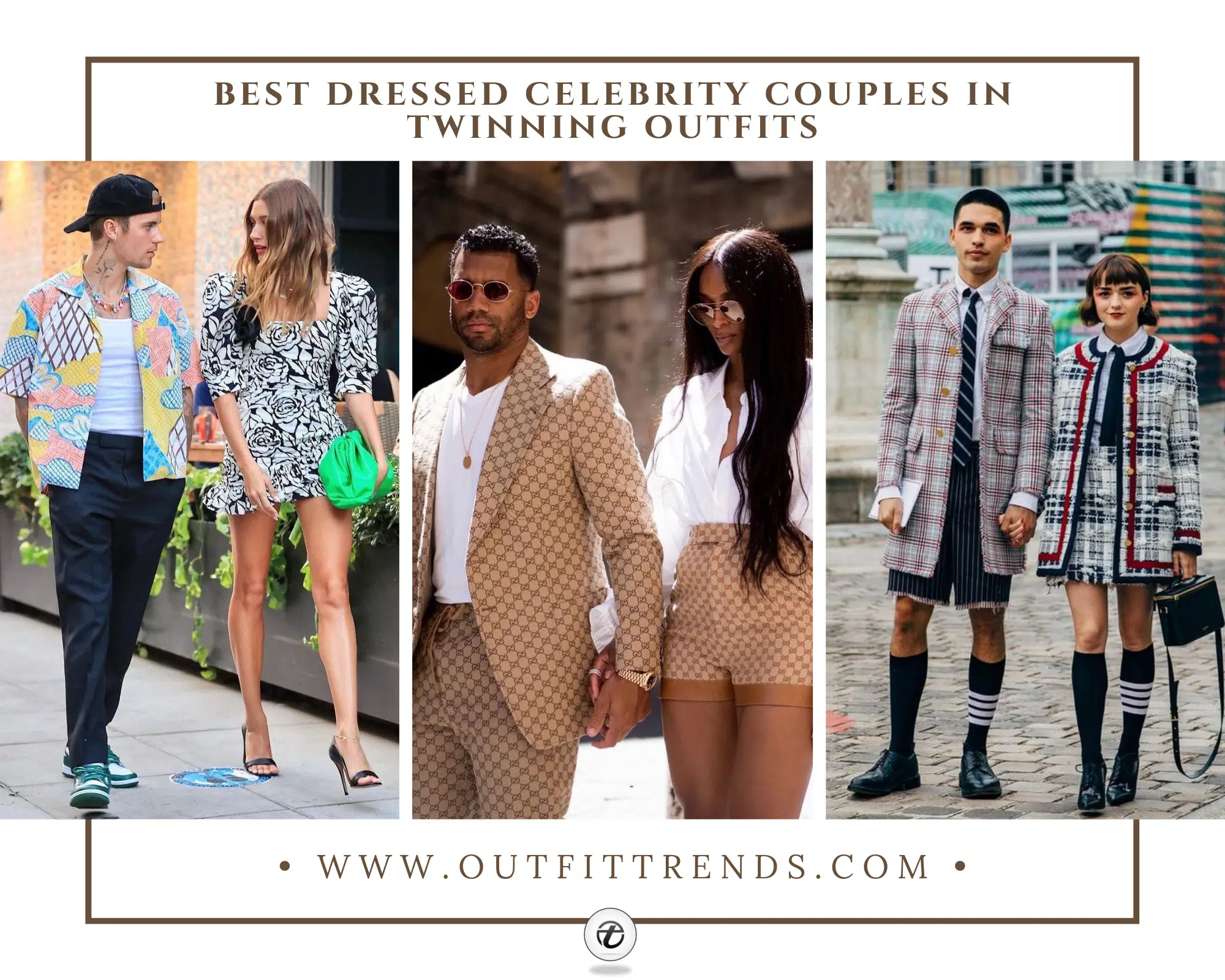 celebrity couple twinning outfits