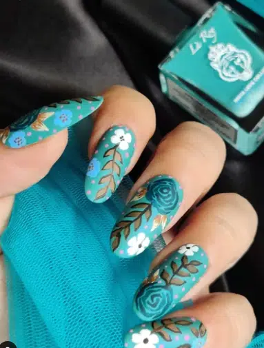 floral nail ideas