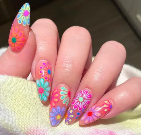 floral nail ideas