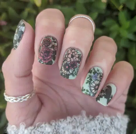 floral nail ideas