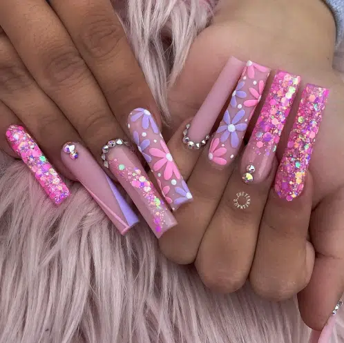 floral nail ideas