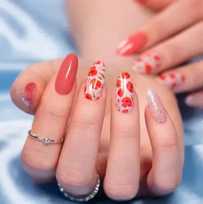 floral nail ideas