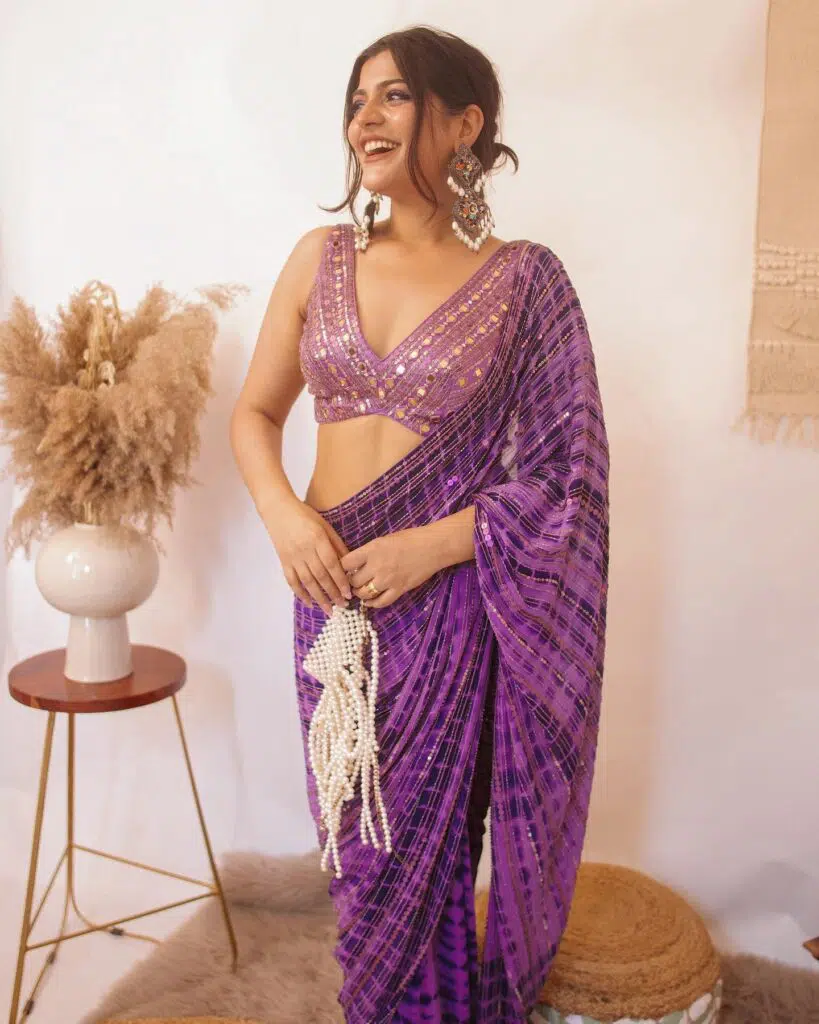 sequins saree designs 4